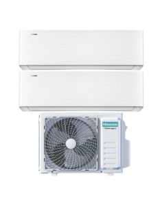 Hisense Climatizzatore Dual Split Energy Pro X 12+12 Inverter Wi-Fi R-32 3AMW52U4RJC bianco