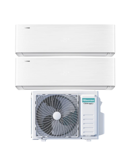 Hisense Climatizzatore Dual Split Energy Pro X 12+12 Inverter Wi-Fi R-32 3AMW52U4RJC bianco