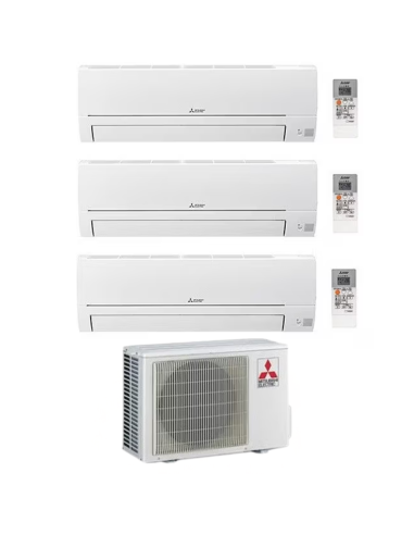 Mitsubishi Climatizzatore Trial Split Smart HR 9+9+12 BTU con Unità Esterna MXZ3HA50VF