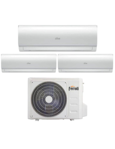 Ferroli Climatizzatore Trial Split Giada 9+9+9 con U.E. 2CP001RF-27-3 R32 Inverter Wi-Fi Classe A++