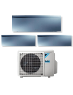 Daikin Climatizzatore Emura trial split 9+9+9 Wi-Fi Inverter A+++ con Unità Esterna 68-3 Silver