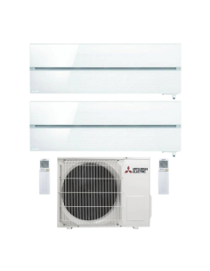 Mitsubishi Climatizzatore Dual Smart 9+9 BTU con Unità Esterna MXZ2F53VF4 Bianco