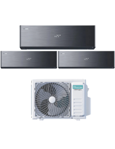 Hisense Climatizzatore Trial Split Energy Pro X 12+12+12 Inverter Wi-Fi R-32 3AMW72U4RJC bianco 2