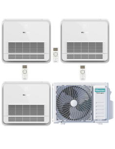 Climatizzatore Trial Split Hisense Console AKT 12+12+12 R-32 Wi-Fi Optional