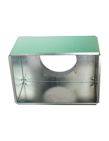 Plenum zincato coibentato per bocchette aria