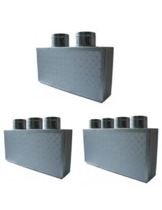 Plenum di mandata in lamiera zincata per impianti aria