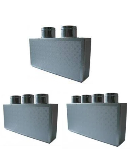 Plenum di mandata in lamiera zincata per impianti aria