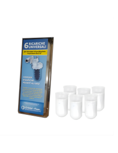 Cristal Foss Ricarica di Polifosfato per filtro acqua anticalcare