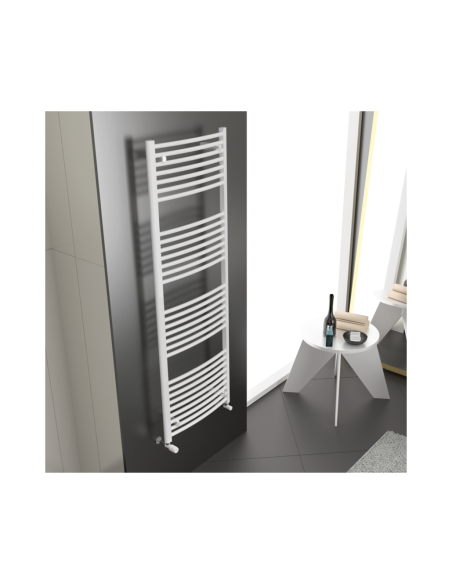Cordivari Termoarredo Lisa 22 curvo bianco RAL 9010