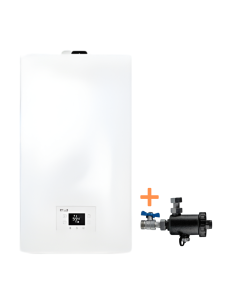 caldaia a condensazione riello RLT 25 Kis e defangatore