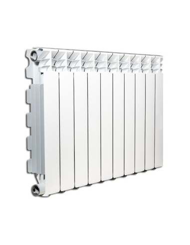 Fondital Radiatore Termosifone Exlusive D3 interasse 600 mm RAL 9010 frontale