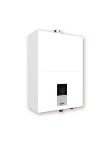 Ferroli Scaldabagno a Gas a Camera Stagna Kona 12/15/17 LT GPL o Metano Low NOx Con Kit Scarico Fumi