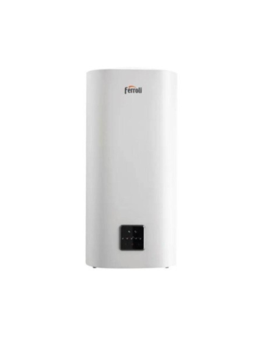Ferroli Scaldabagno Elettrico Titano Twin 30/50/80/100 LT Verticale/Orizzontale Doppio Serbatoio Wi-Fi 5 Anni Garanzia