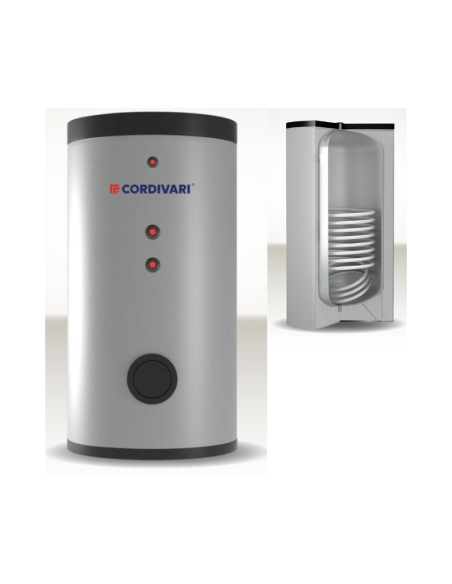 Cordivari Bollitore in Acciaio Bolly 1 ST FB WB Coibentazione Rigida