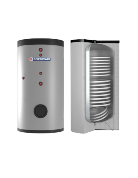 Cordivari Bollitore in Acciaio Bolly 2 AP WB Coibentazione Rigida