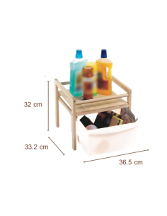 Carrello cucina legno di faggio naturale 2