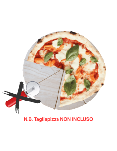 Tagliere Taglia Pizza Rotondo in Legno di Faggio Made in Italy 2