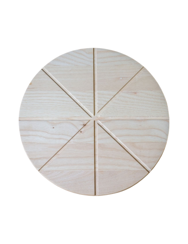 Tagliere Taglia Pizza Rotondo in Legno di Faggio Made in Italy