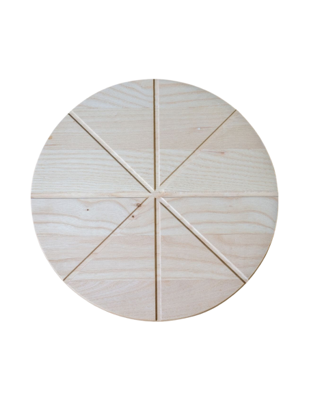 Tagliere Taglia Pizza Rotondo in Legno di Faggio Made in Italy