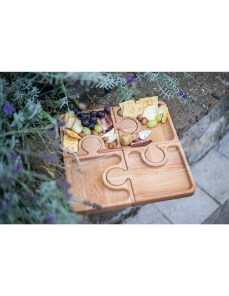 Vassoio componibile in legno naturale per aperitivi