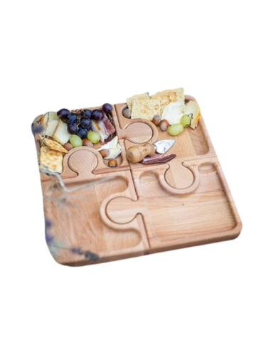 Vassoio componibile in legno naturale per aperitivi