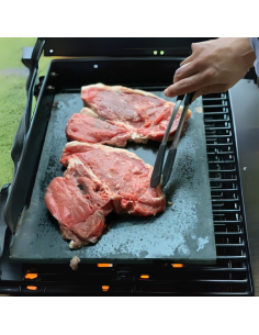Pietra lavica con supporto in legno di faggio 2