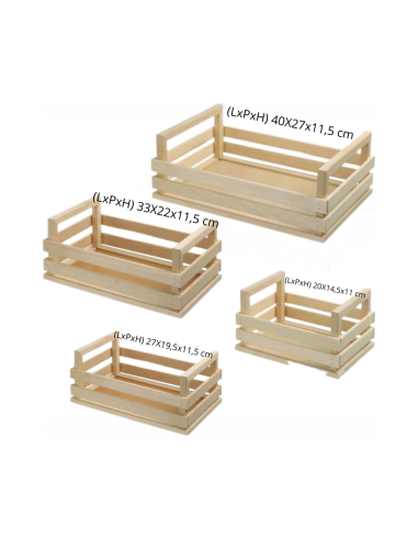 Misure Cassettina in legno di faggio