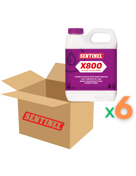 Sentinel X800 Pulitore Fanghi 1 Litro Confezione da 6 pezzi