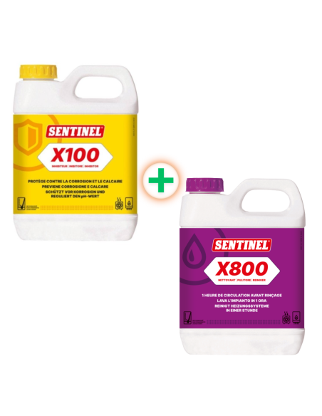 Sentinel Kit Lavaggio x100 inibitore x800 pulitore