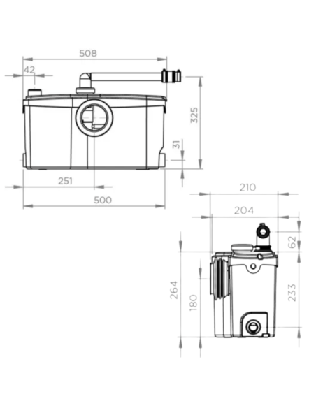 SFA trituratore Sanibest Pro